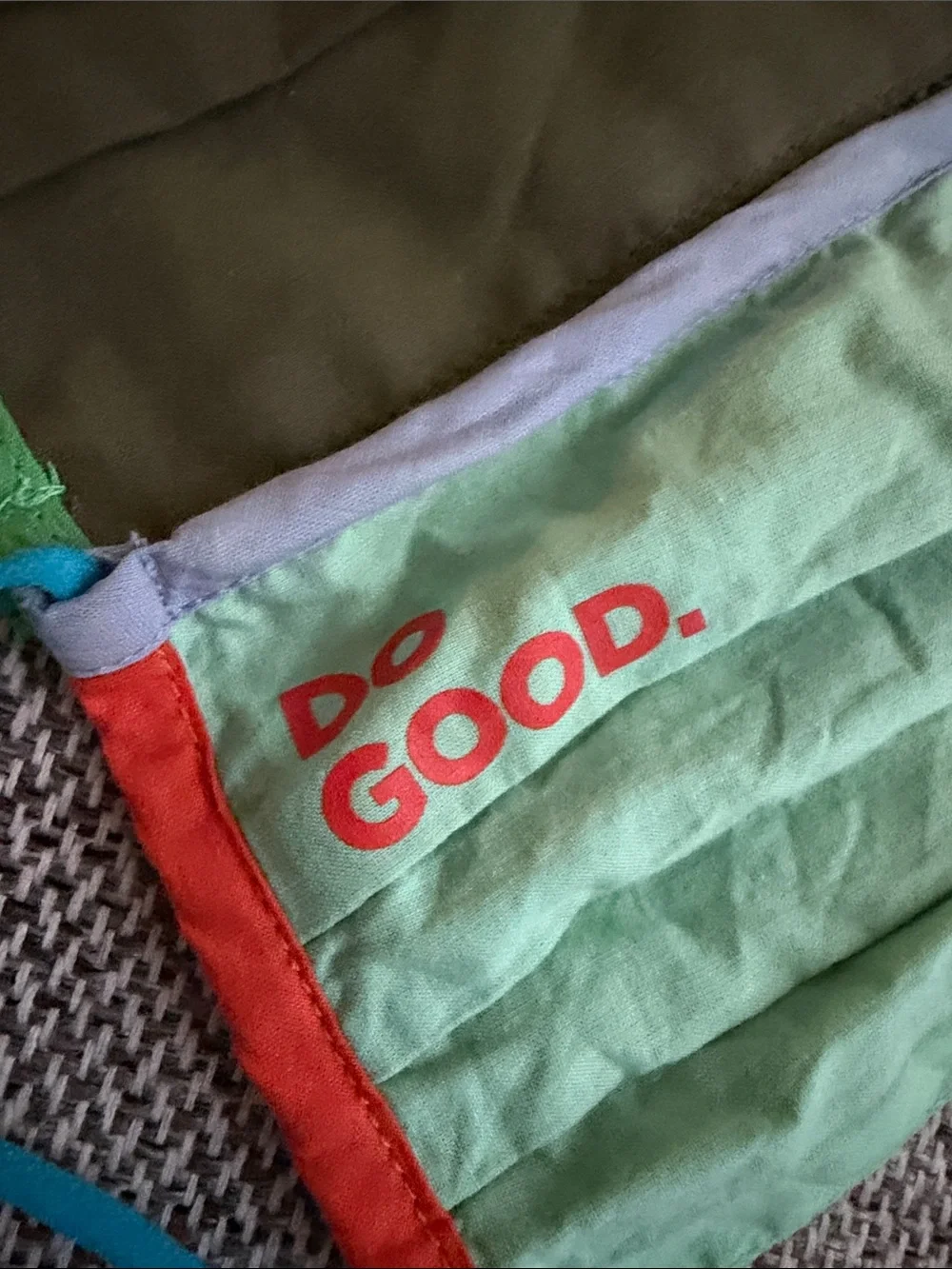 Do Good Cotopaxi Face Masks — multi colored, new w/o tags